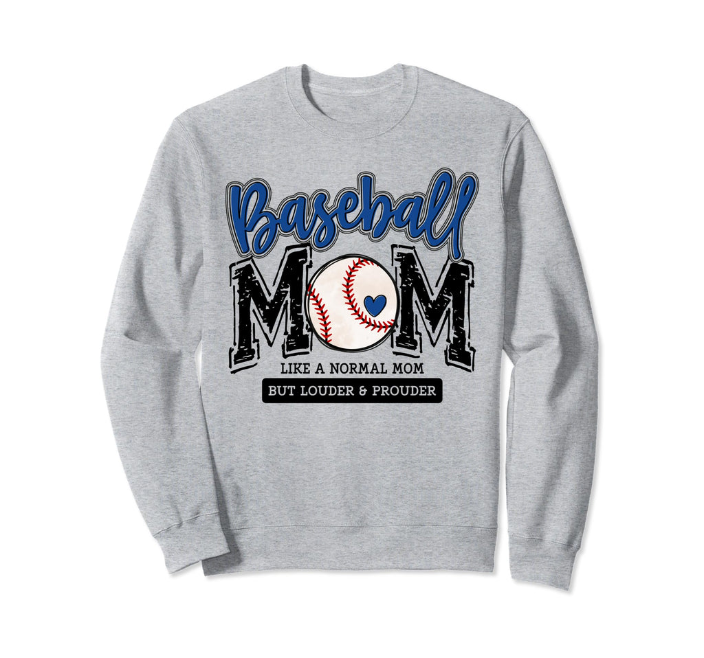 Baseball Mom Blue Varsity Sweatshirt - Casual Everyday Wear for Adults - T-Shirt, Sweatshirt, Hoodie