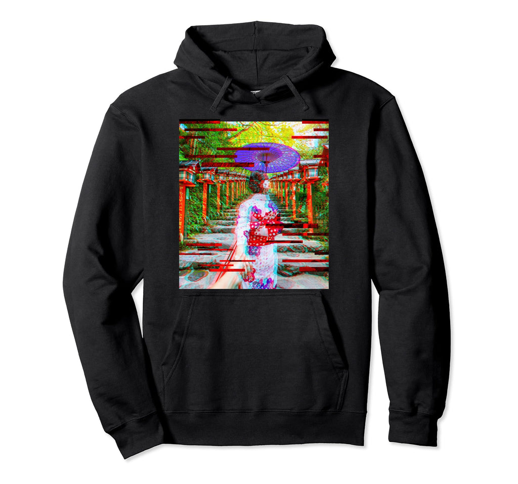 Japanese Traditional Kimono Aesthetic Hoodie - Fun Novelty Design Unisex - T-Shirt, Sweatshirt, Hoodie