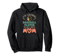Mothers Day Baseball Player Baseball Hoodie - Minimalist Print for Adults - T-Shirt, Sweatshirt, Hoodie