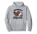 Leopard American Baseball Mom Mama Hoodie - Unique Graphic Unisex - T-Shirt, Sweatshirt, Hoodie