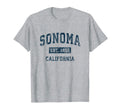 Sonoma California Ca Sports Navy T-Shirt - Aesthetic Graphic Unisex - T-Shirt, Sweatshirt, Hoodie