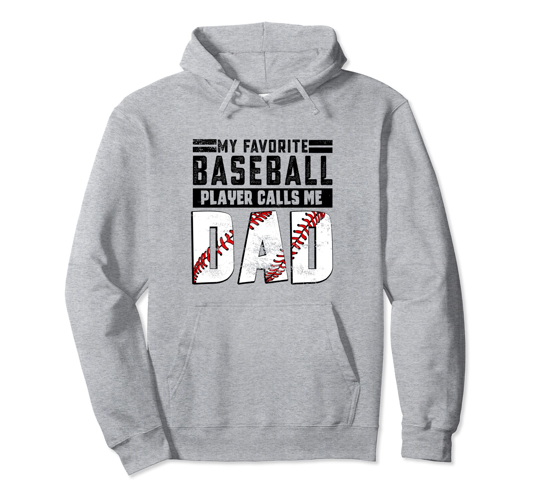 My Favorite Baseball Player Calls Me Dad Hoodie - Minimalist Print Unisex - T-Shirt, Sweatshirt, Hoodie