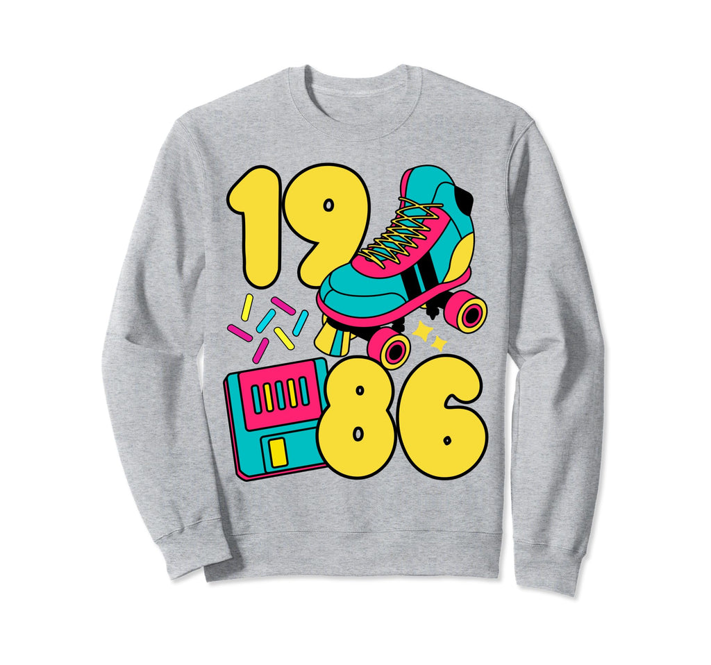 1986 Slow Tec 80S Candy Roller Rink Sweatshirt - Aesthetic Graphic Unisex - T-Shirt, Sweatshirt, Hoodie