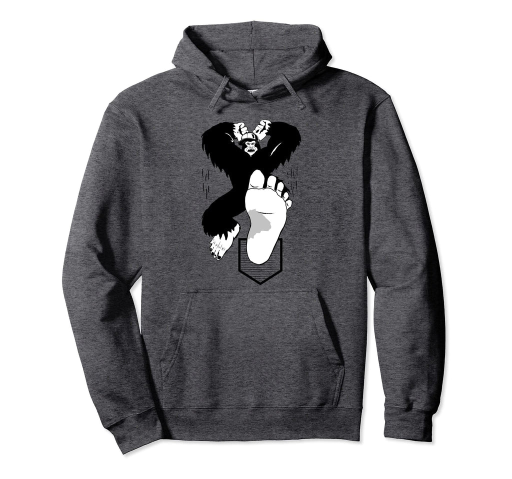 Bigfoot Baseball Player Funny Hoodie - Minimalist Print Men Women - T-Shirt, Sweatshirt, Hoodie