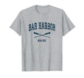 Bar Harbor Maine Nautical Paddles T-Shirt - Aesthetic Graphic Men Women - T-Shirt, Sweatshirt, Hoodie