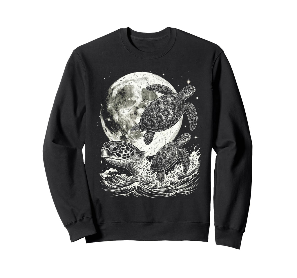 Sea Turtle 90S Aesthetic Y2K Sweatshirt - Casual Everyday Wear Men Women - T-Shirt, Sweatshirt, Hoodie