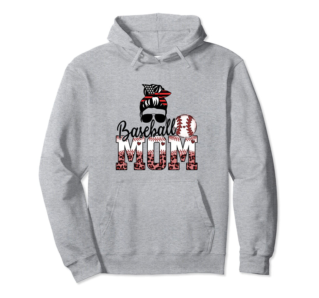 Baseball Mom Hoodie - Unique Graphic Men Women - T-Shirt, Sweatshirt, Hoodie