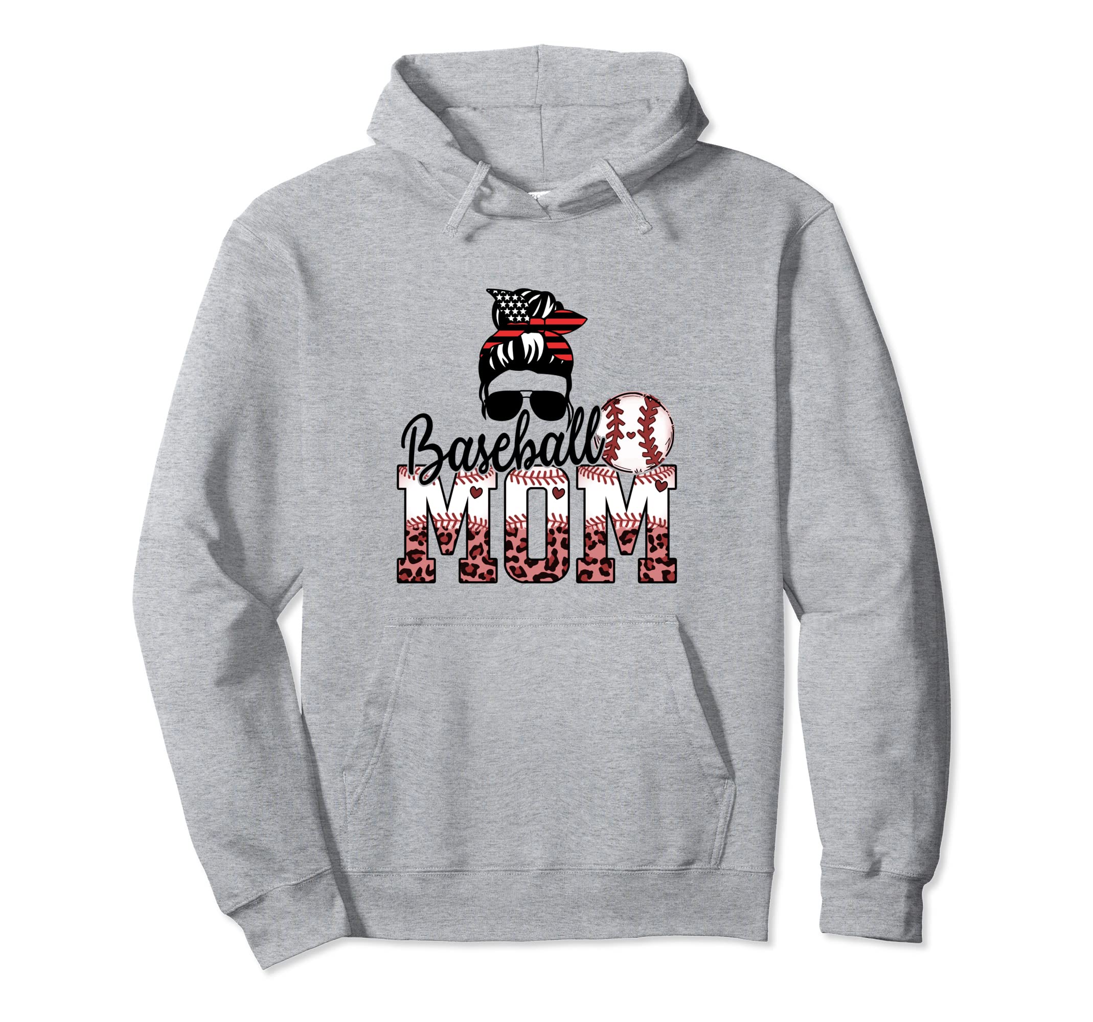 Baseball Mom Hoodie - Unique Graphic Men Women - T-Shirt, Sweatshirt, Hoodie