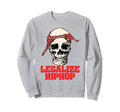 Legalize Hiphop Skull Do Rag Bandana Sweatshirt - Custom Art Print Unisex - T-Shirt, Sweatshirt, Hoodie