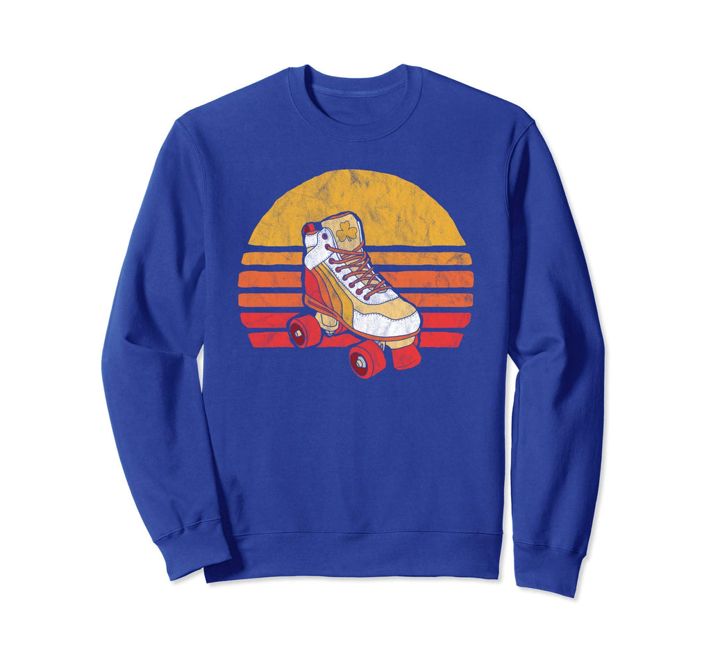 Distressed Roller Skate Sun Sweatshirt - Aesthetic Graphic Men Women - T-Shirt, Sweatshirt, Hoodie