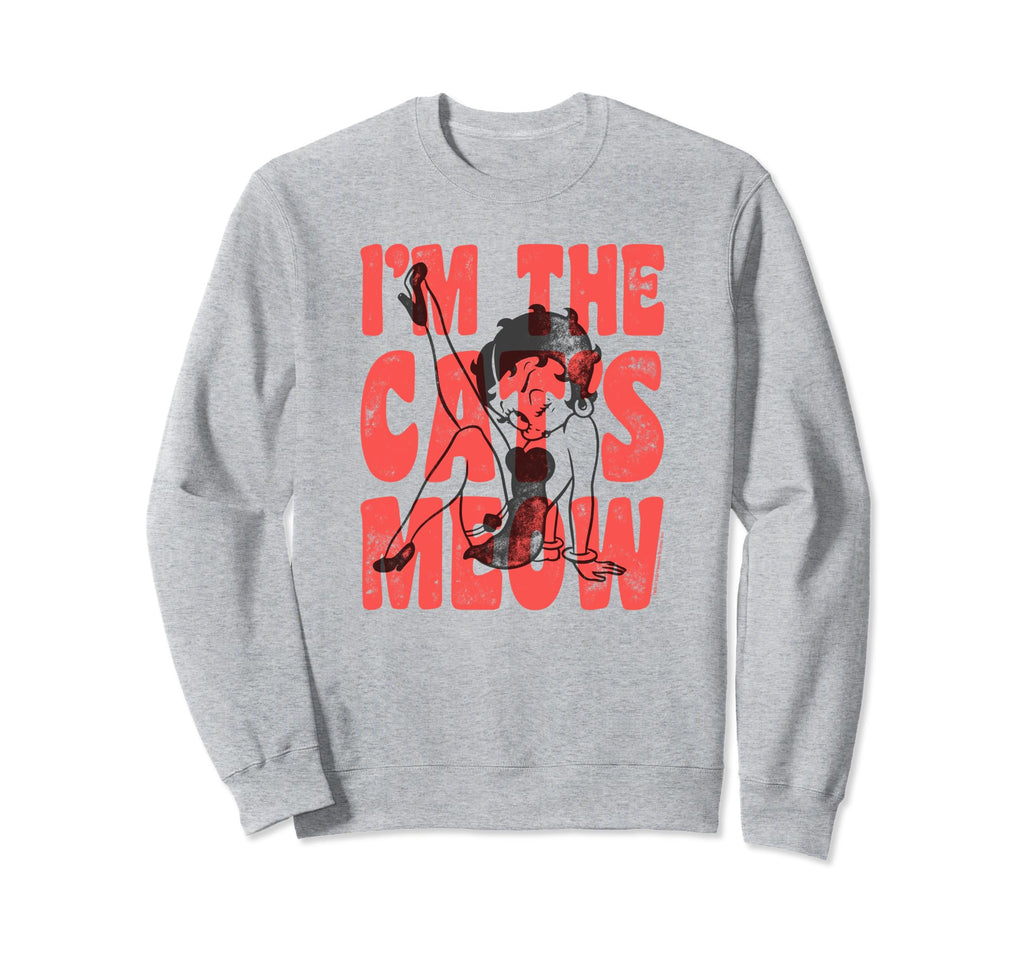 Betty Boop Im Cats Meow Sexy Sweatshirt - Casual Everyday Wear Unisex - T-Shirt, Sweatshirt, Hoodie