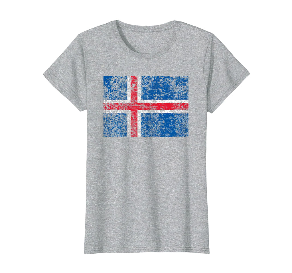 Iceland Flag Icelandic Flag Distressed T-Shirt - Graphic Print for Adults - T-Shirt, Sweatshirt, Hoodie
