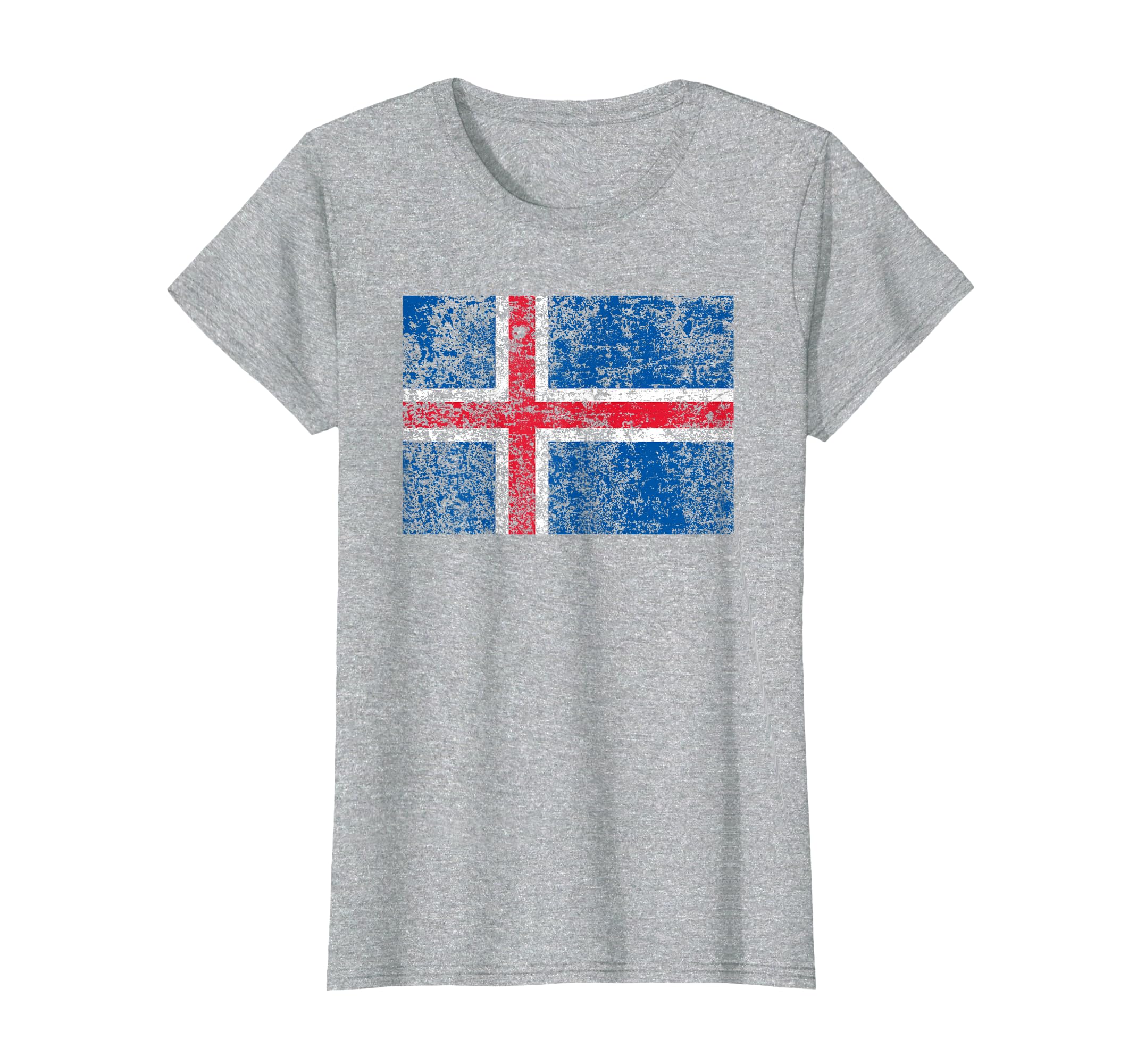 Iceland Flag Icelandic Flag Distressed T-Shirt - Graphic Print for Adults - T-Shirt, Sweatshirt, Hoodie
