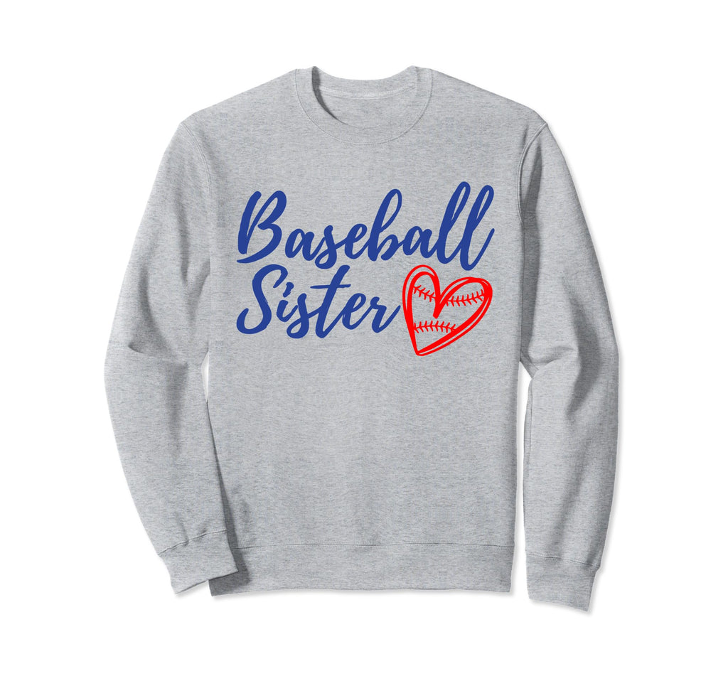 Baseball Sister Heart Matching Family Sweatshirt - Graphic Print Men Women - T-Shirt, Sweatshirt, Hoodie
