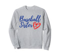 Baseball Sister Heart Matching Family Sweatshirt - Graphic Print Men Women - T-Shirt, Sweatshirt, Hoodie
