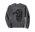 Merlion Distressed Sweatshirt - Fun Novelty Design for Adults - T-Shirt, Sweatshirt, Hoodie