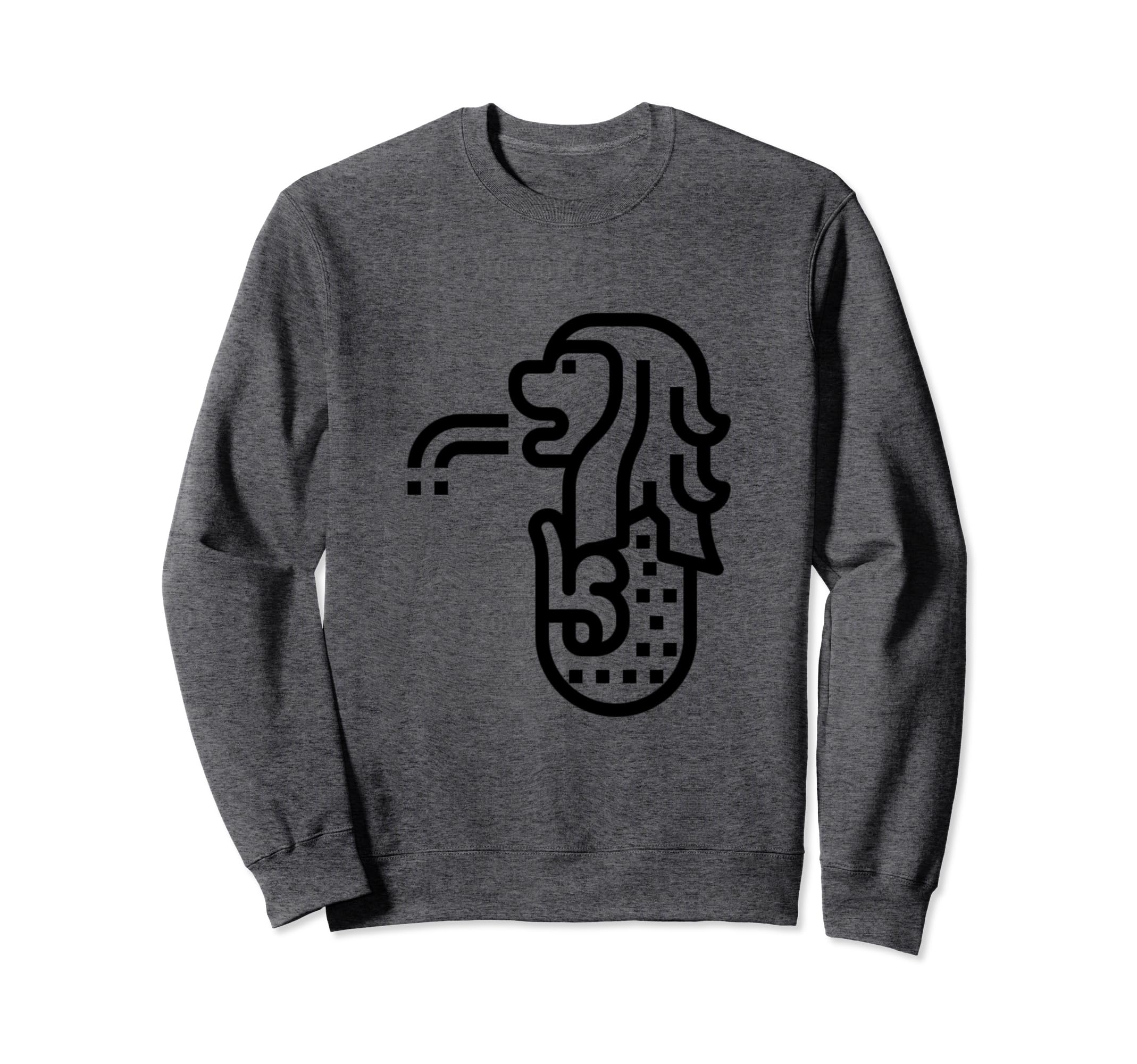 Merlion Distressed Sweatshirt - Fun Novelty Design for Adults - T-Shirt, Sweatshirt, Hoodie