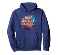 Funny Rollerskating Make America Hoodie - Casual Everyday Wear Unisex - T-Shirt, Sweatshirt, Hoodie