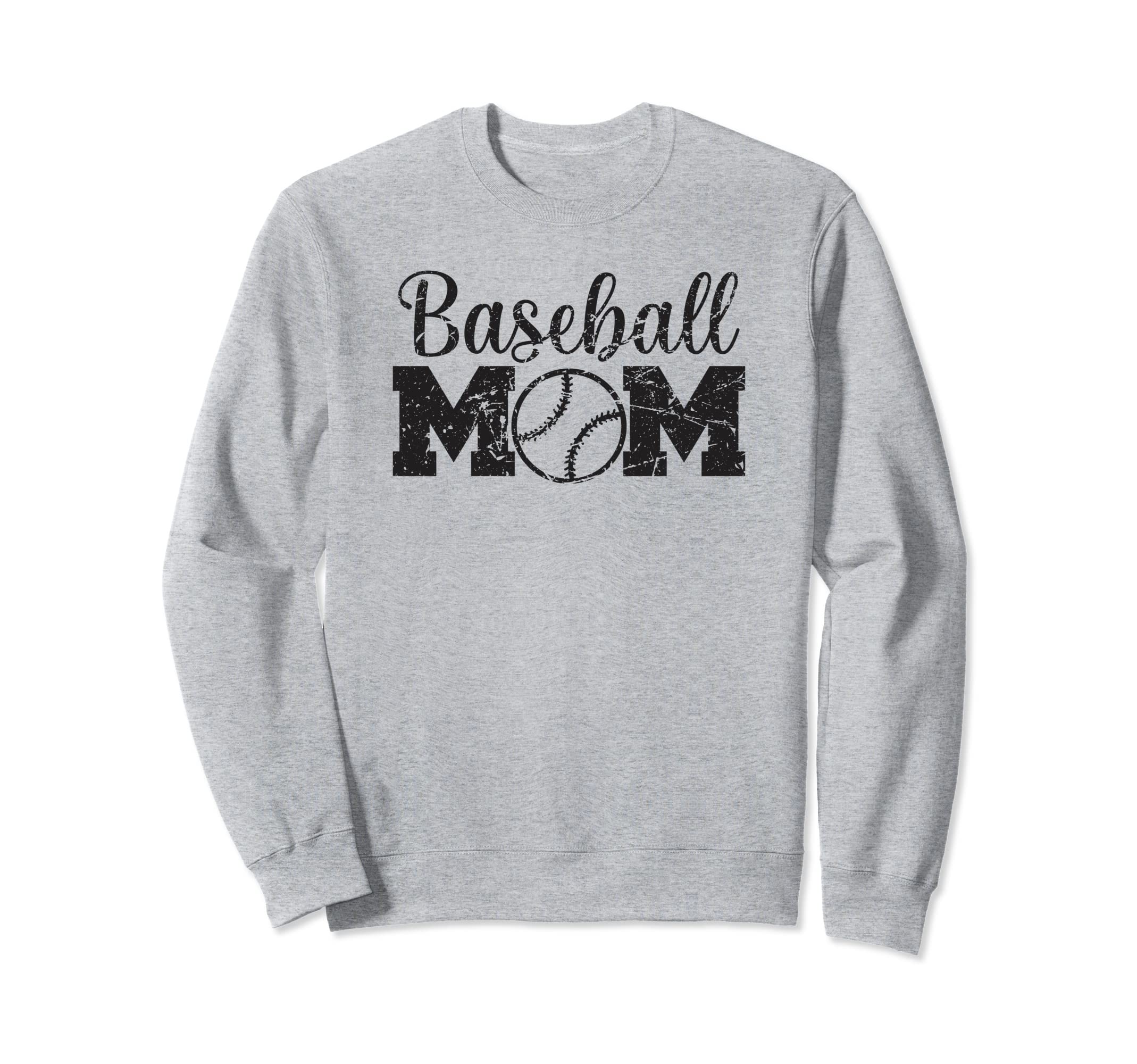 Baseball Mom Sweatshirt - Unique Graphic Men Women - T-Shirt, Sweatshirt, Hoodie