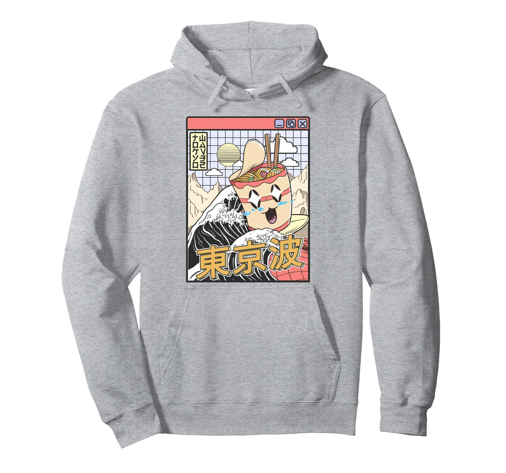 Instant Ramen Noodles Surfing Hoodie - Fun Novelty Design Men Women - T-Shirt, Sweatshirt, Hoodie