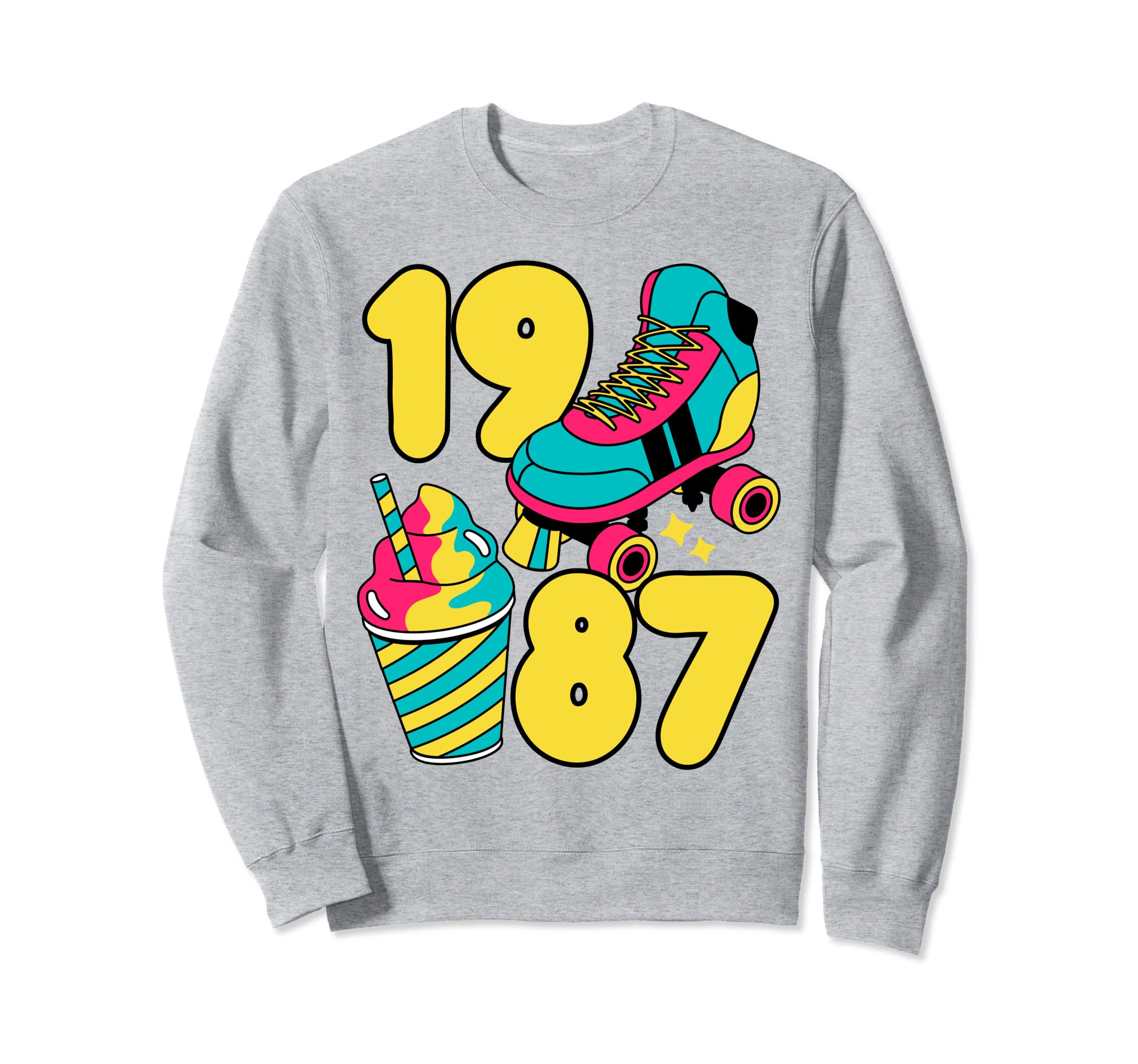 1987 Roller Skates Sweet Treats Sweatshirt - Novelty Apparel Men Women - T-Shirt, Sweatshirt, Hoodie