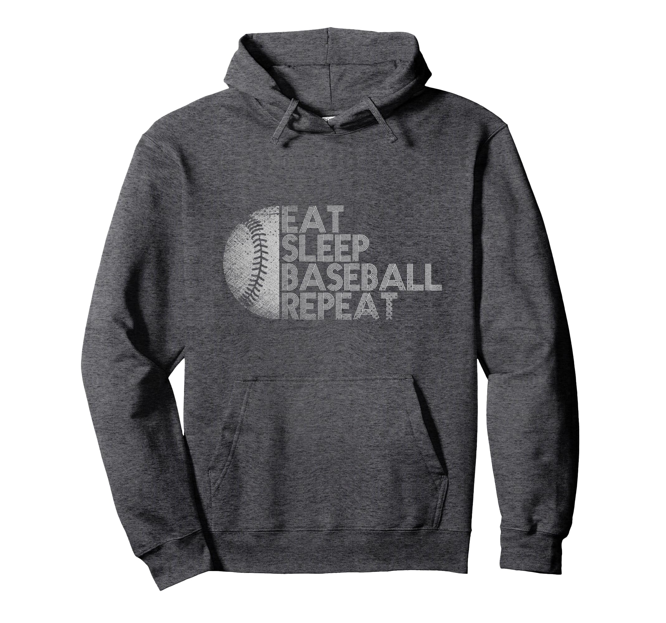 Eat Sleep Baseball Repeat Baseball Hoodie - Casual Everyday Wear Unisex - T-Shirt, Sweatshirt, Hoodie