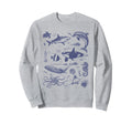 Ocean Life Sea Aesthetic Dolphin Sweatshirt - Streetwear Style for Adults - T-Shirt, Sweatshirt, Hoodie