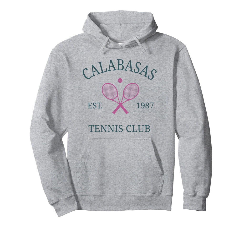 Calabasas Athletics Tennis Club Racquet Hoodie - Unique Graphic Men Women - T-Shirt, Sweatshirt, Hoodie