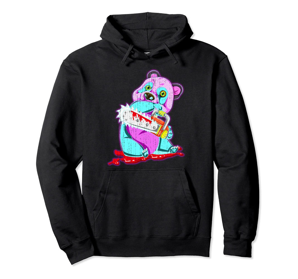 Creepy Panda Bear Vaporwave Aesthetic Hoodie - Minimalist Print Unisex - T-Shirt, Sweatshirt, Hoodie