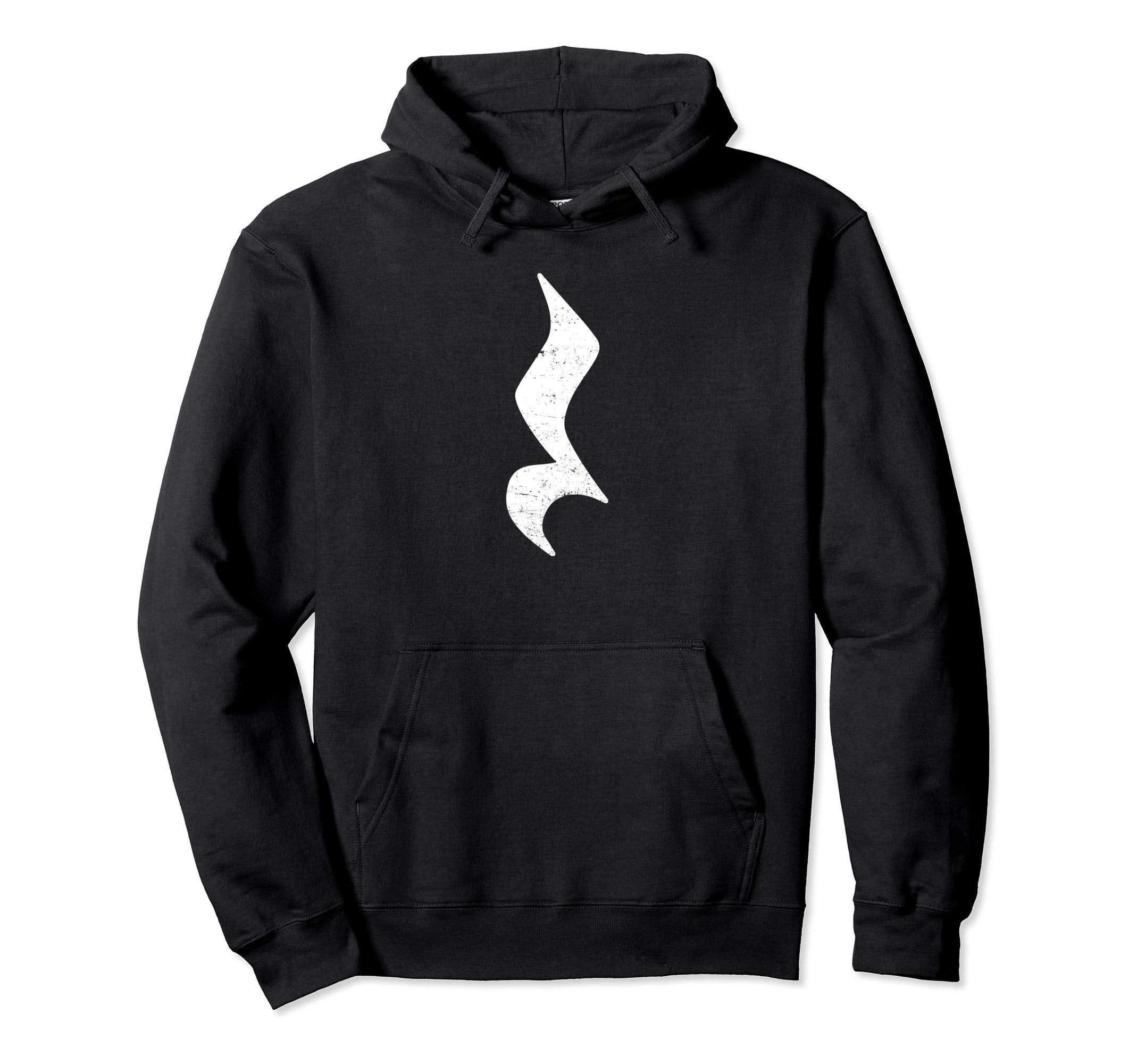 Rest Symbol Music Notation Pause Distressed Hoodie - Trendy Graphic Unisex - T-Shirt, Sweatshirt, Hoodie