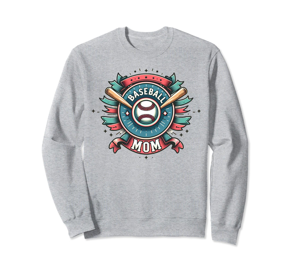 Womens Baseball Mom Mama Mothers My Sweatshirt - Aesthetic Graphic Unisex - T-Shirt, Sweatshirt, Hoodie