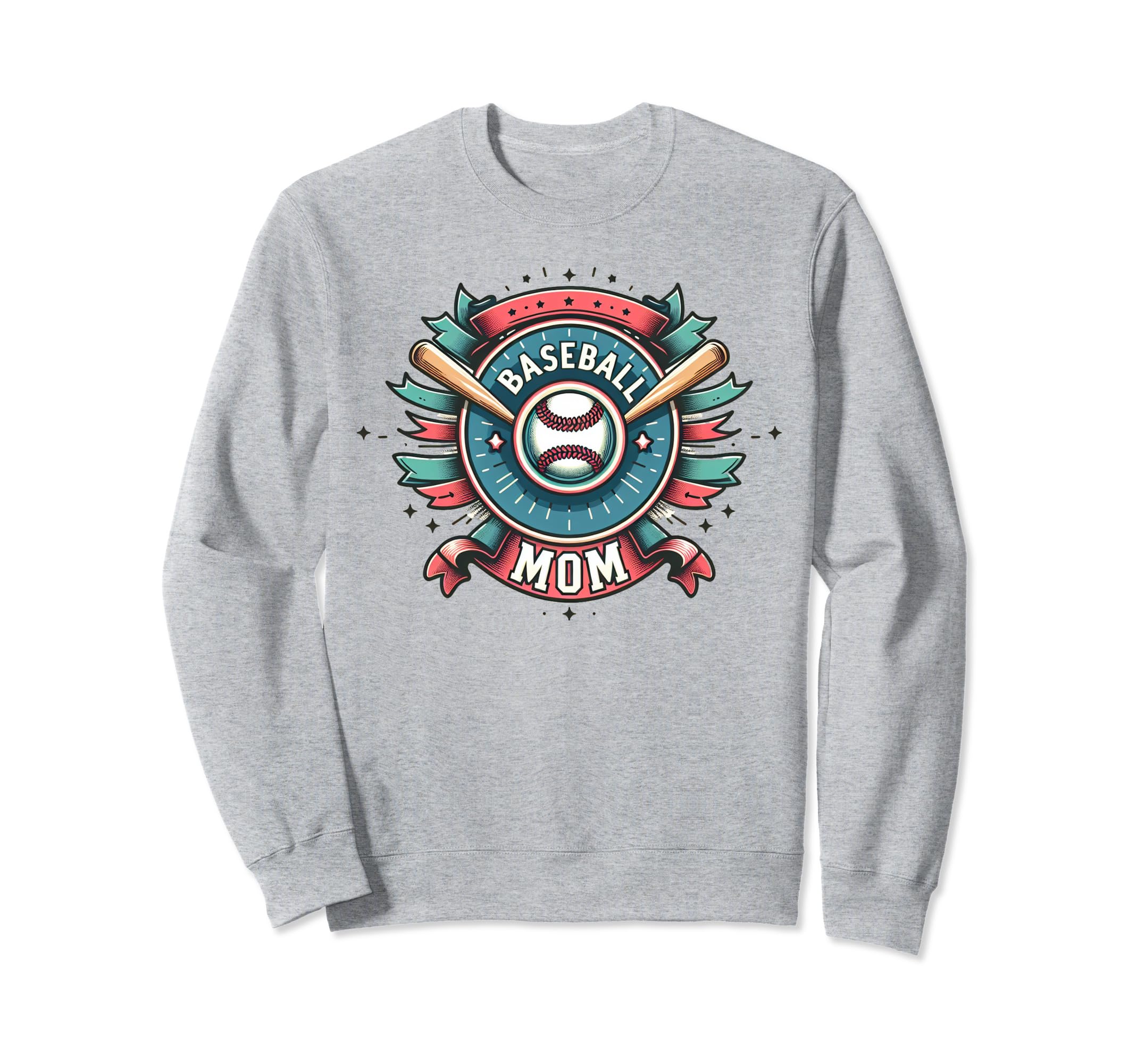 Womens Baseball Mom Mama Mothers My Sweatshirt - Aesthetic Graphic Unisex - T-Shirt, Sweatshirt, Hoodie