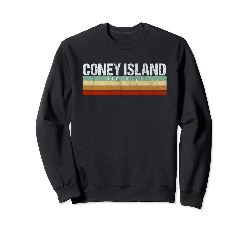 70S 80S Coney Island Brooklyn Sweatshirt - Graphic Print Unisex - T-Shirt, Sweatshirt, Hoodie