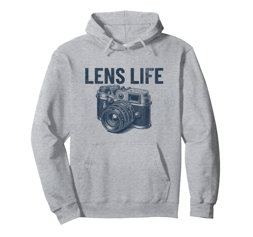 Lens Life Camera Photographer Mens Hoodie - Streetwear Style for Adults - T-Shirt, Sweatshirt, Hoodie