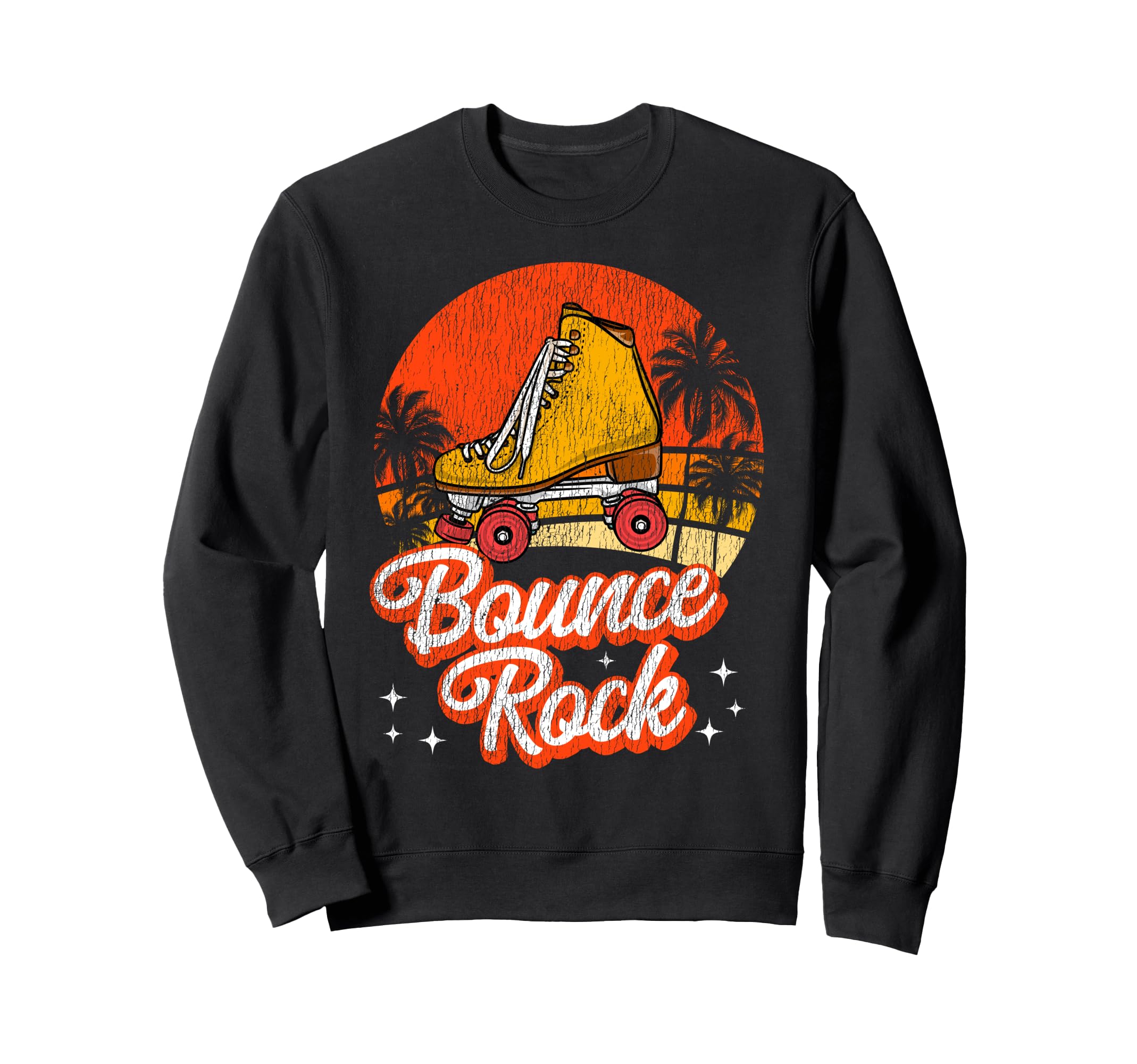 Roller Skating Skate 1970S Beach Sweatshirt - Graphic Print Unisex - T-Shirt, Sweatshirt, Hoodie