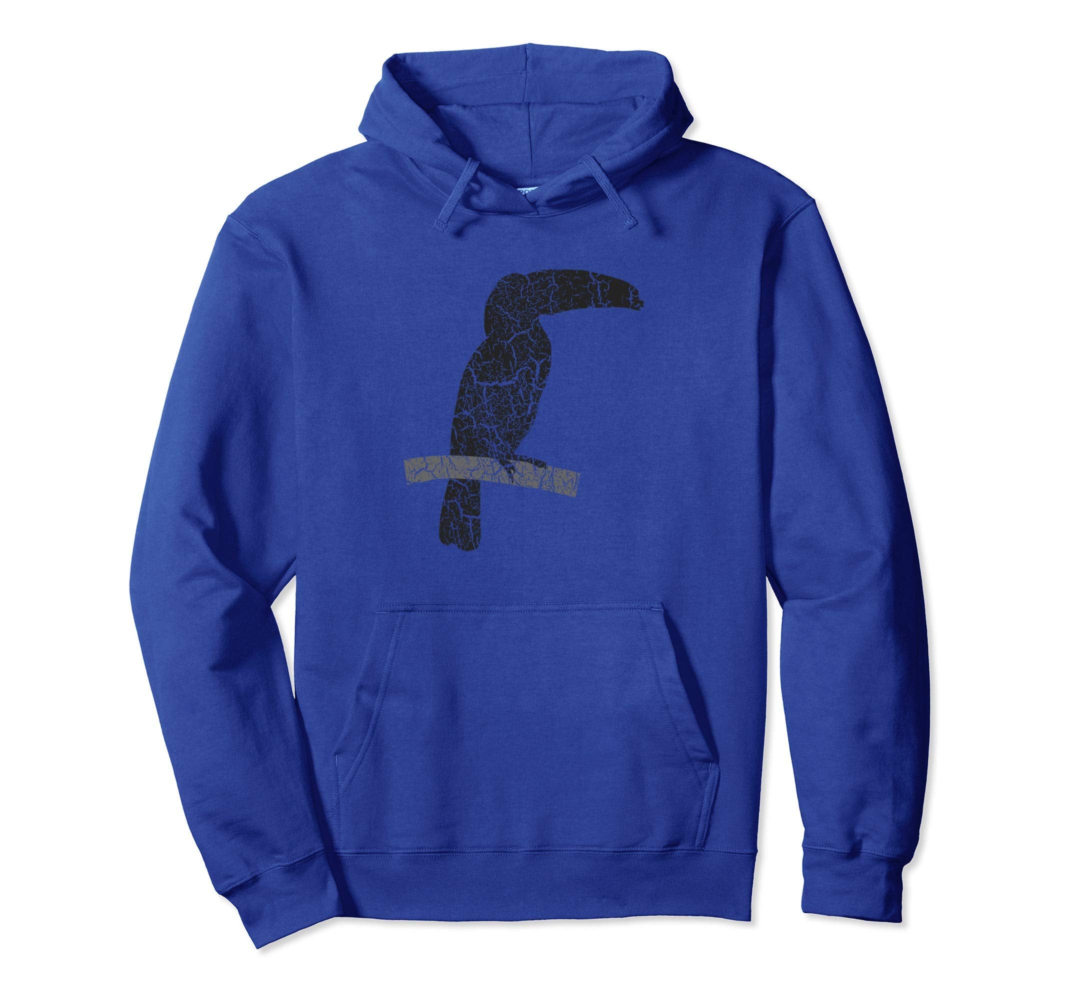 Toucan Distressed Toucan Hoodie - Custom Art Print for Adults - T-Shirt, Sweatshirt, Hoodie