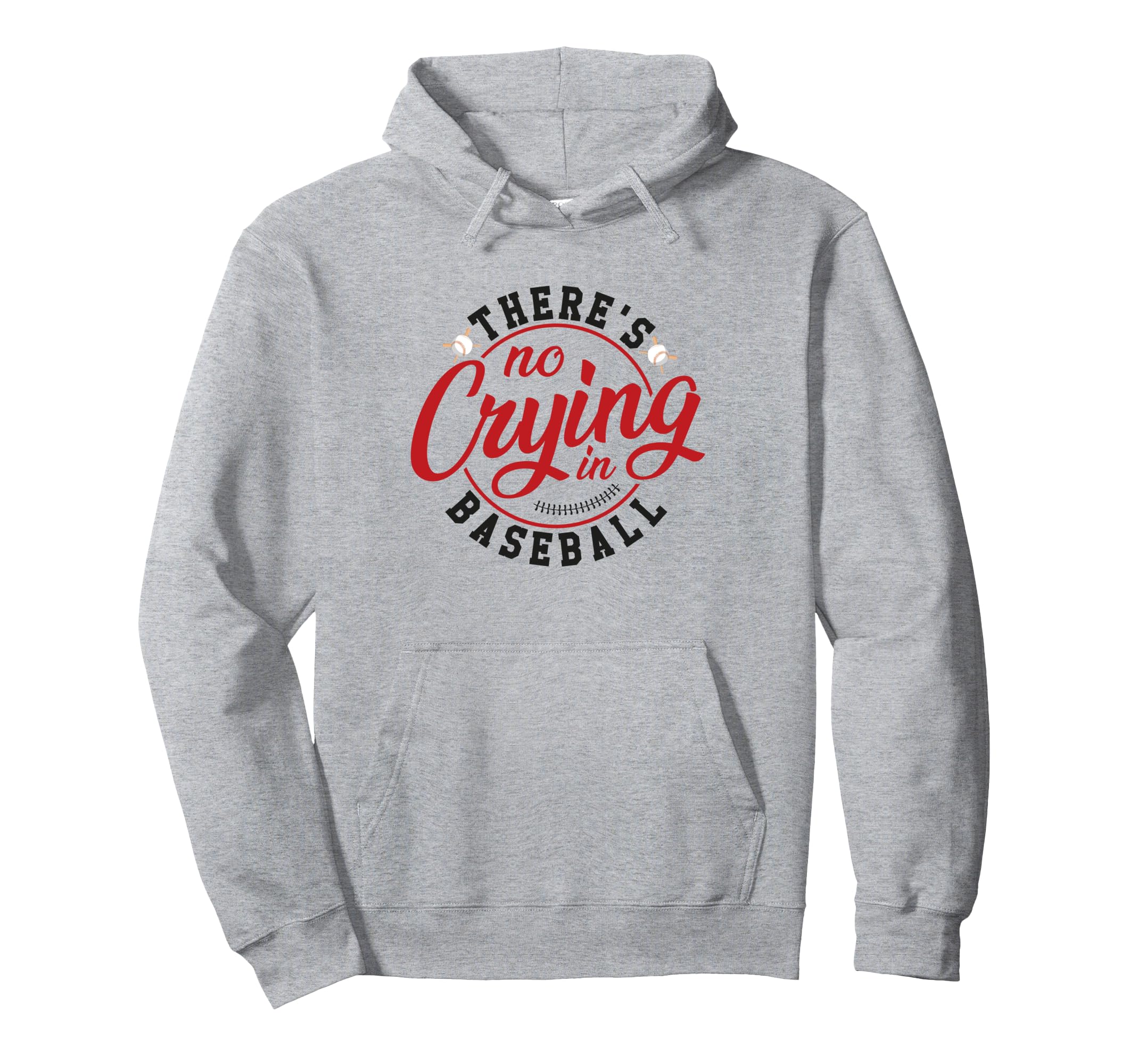 There Is No Crying Baseball Mom Dad Hoodie - Streetwear Style for Adults - T-Shirt, Sweatshirt, Hoodie