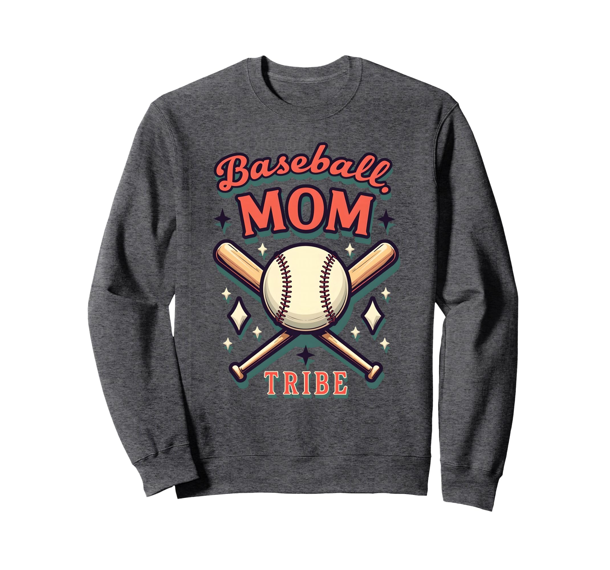Baseball Mom Tribe Proud Sports Parent Sweatshirt - Novelty Apparel Unisex - T-Shirt, Sweatshirt, Hoodie