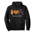 Peace Leopard Love Wine Red Wine Hoodie - Aesthetic Graphic for Adults - T-Shirt, Sweatshirt, Hoodie