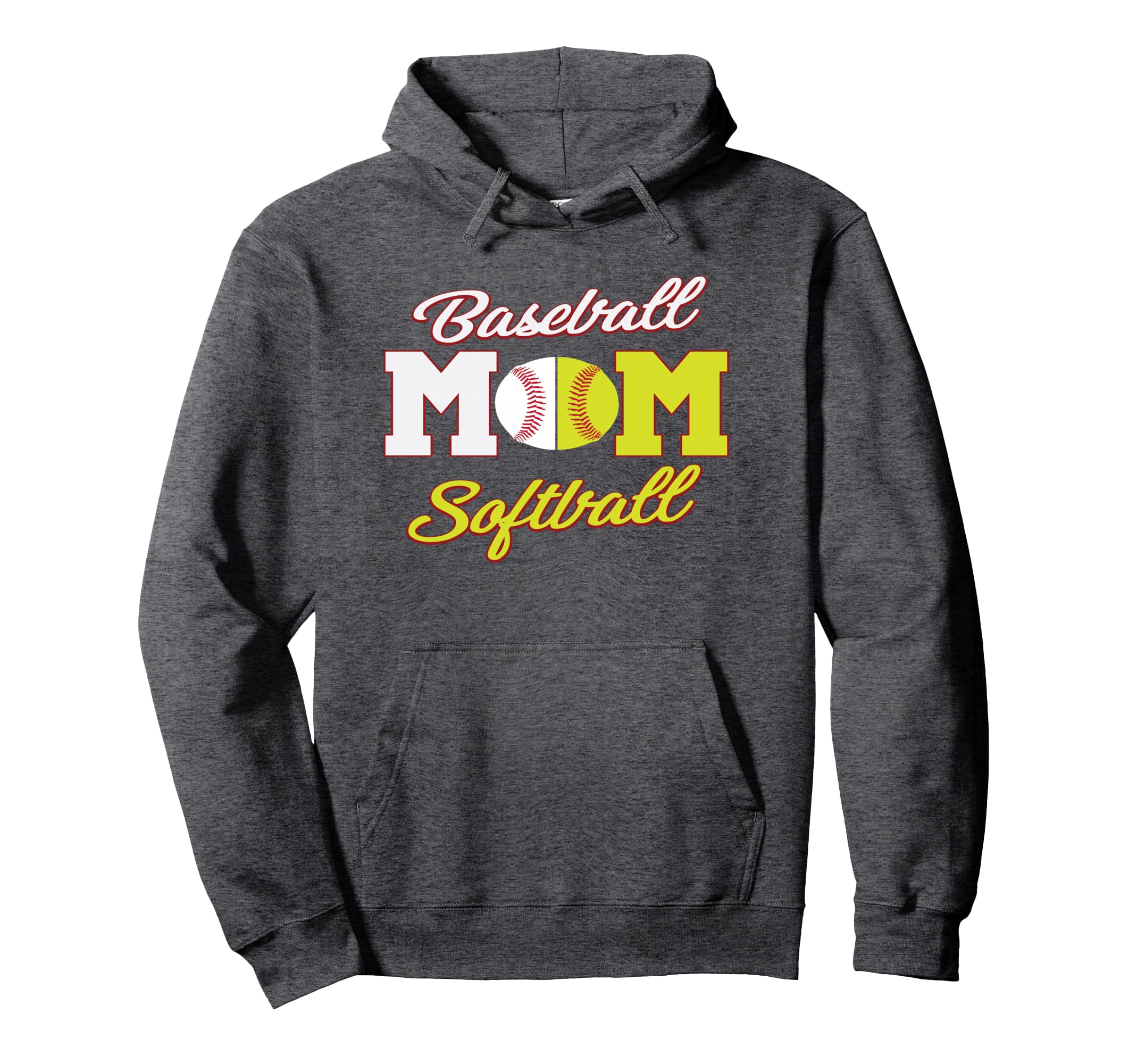 Funny Softball Baseball Mom Hoodie - Novelty Apparel for Adults - T-Shirt, Sweatshirt, Hoodie