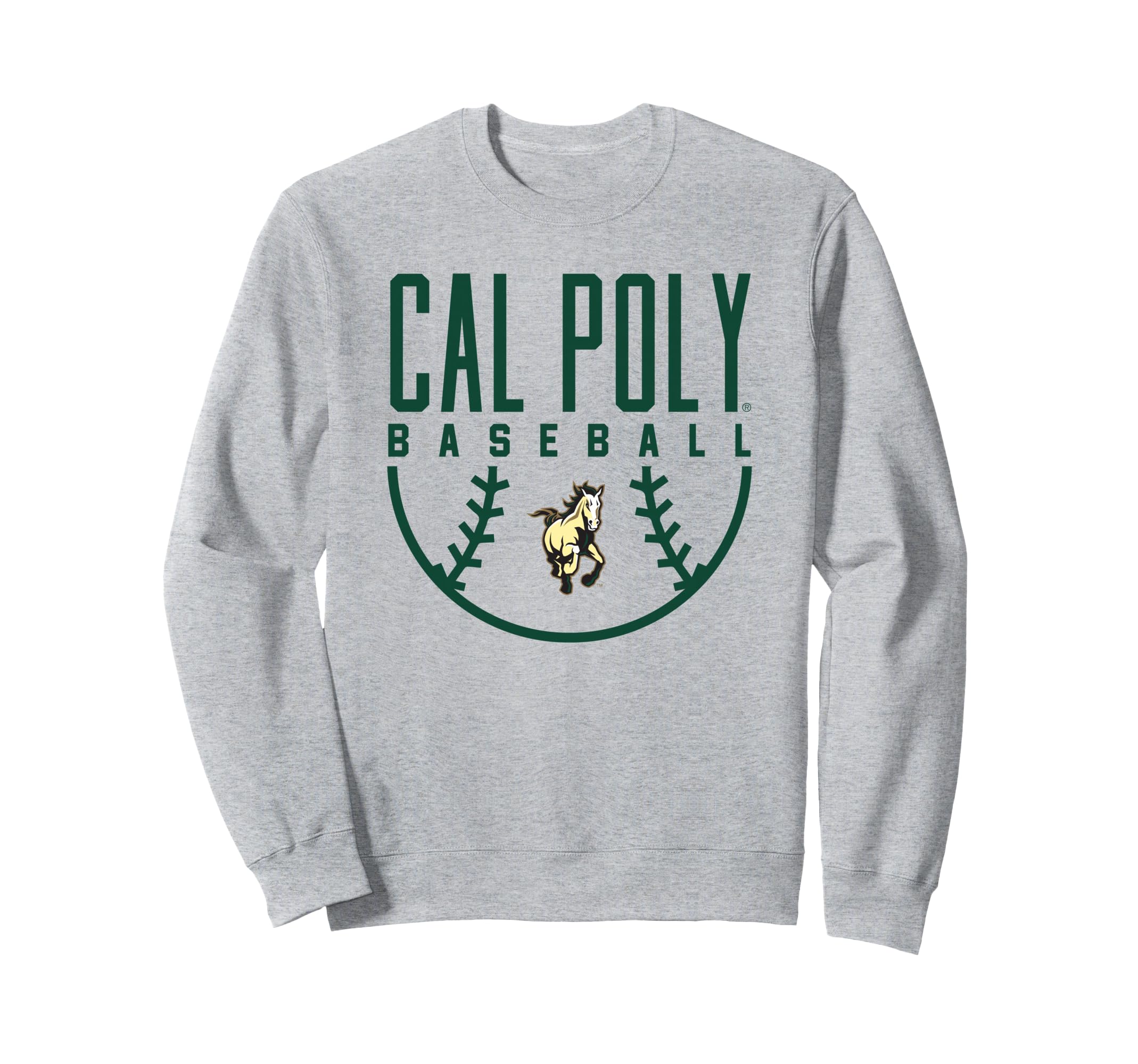 Cal Poly Mustangs Baseball Arch Sweatshirt - Aesthetic Graphic for Adults - T-Shirt, Sweatshirt, Hoodie