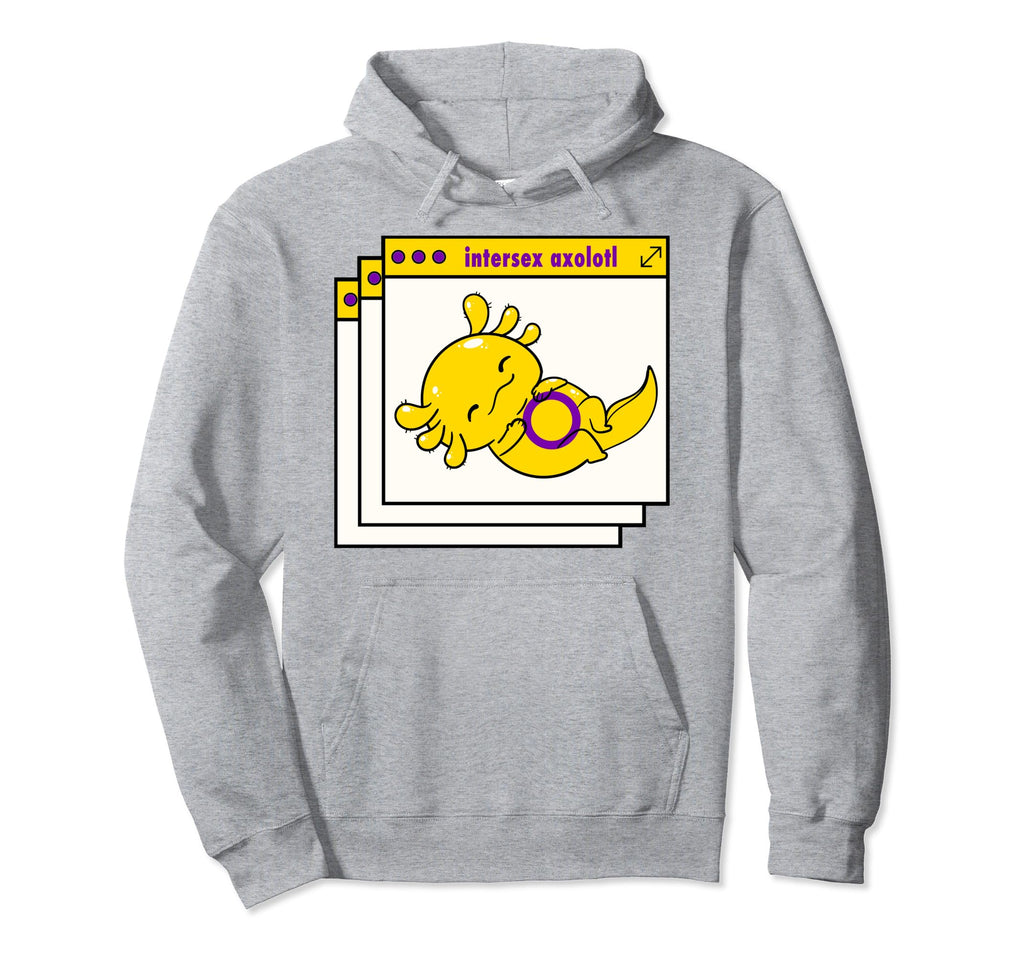 Y2K Vaporwave Intersex Pride Napping Hoodie - Minimalist Print Unisex - T-Shirt, Sweatshirt, Hoodie