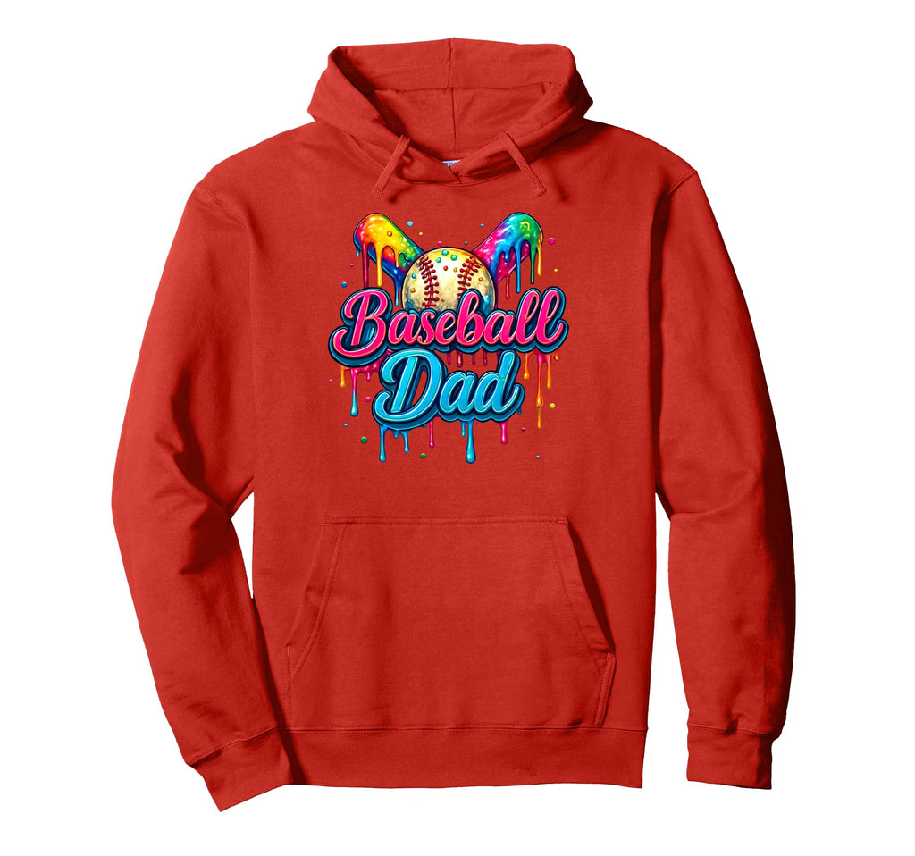 Baseball Dad Daddy Father Happy Hoodie - Streetwear Style for Adults - T-Shirt, Sweatshirt, Hoodie