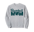 Baseball Mom Funny Heart Present Sweatshirt - Aesthetic Graphic Unisex - T-Shirt, Sweatshirt, Hoodie