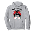 Baseball Life Mom Sunglasses Mothers Day Hoodie - Graphic Print Men Women - T-Shirt, Sweatshirt, Hoodie
