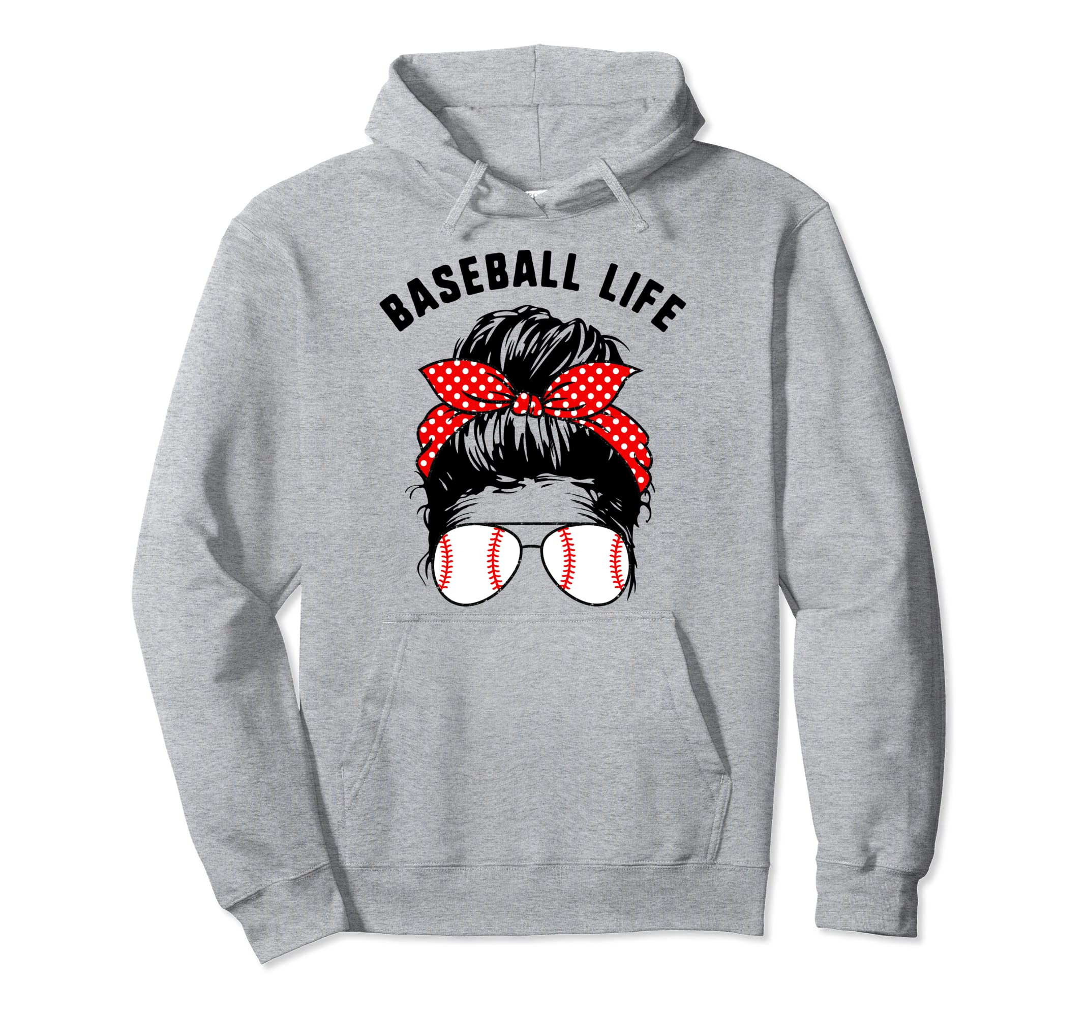 Baseball Life Mom Sunglasses Mothers Day Hoodie - Graphic Print Men Women - T-Shirt, Sweatshirt, Hoodie