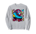 Roller Skate Disco Vibes Skating Sweatshirt - Streetwear Style for Adults - T-Shirt, Sweatshirt, Hoodie