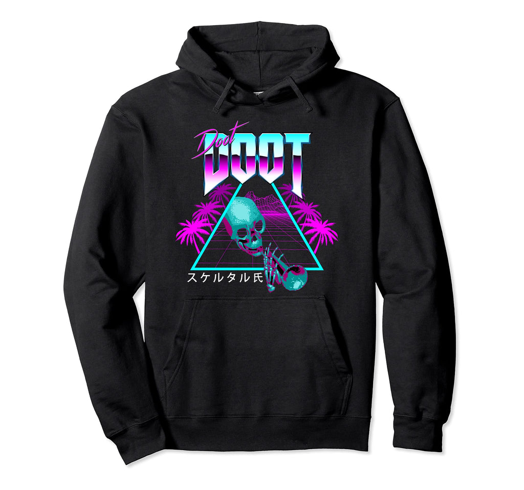Doot Doot Mr Skeltal Aesthetic Hoodie - Minimalist Print for Adults - T-Shirt, Sweatshirt, Hoodie