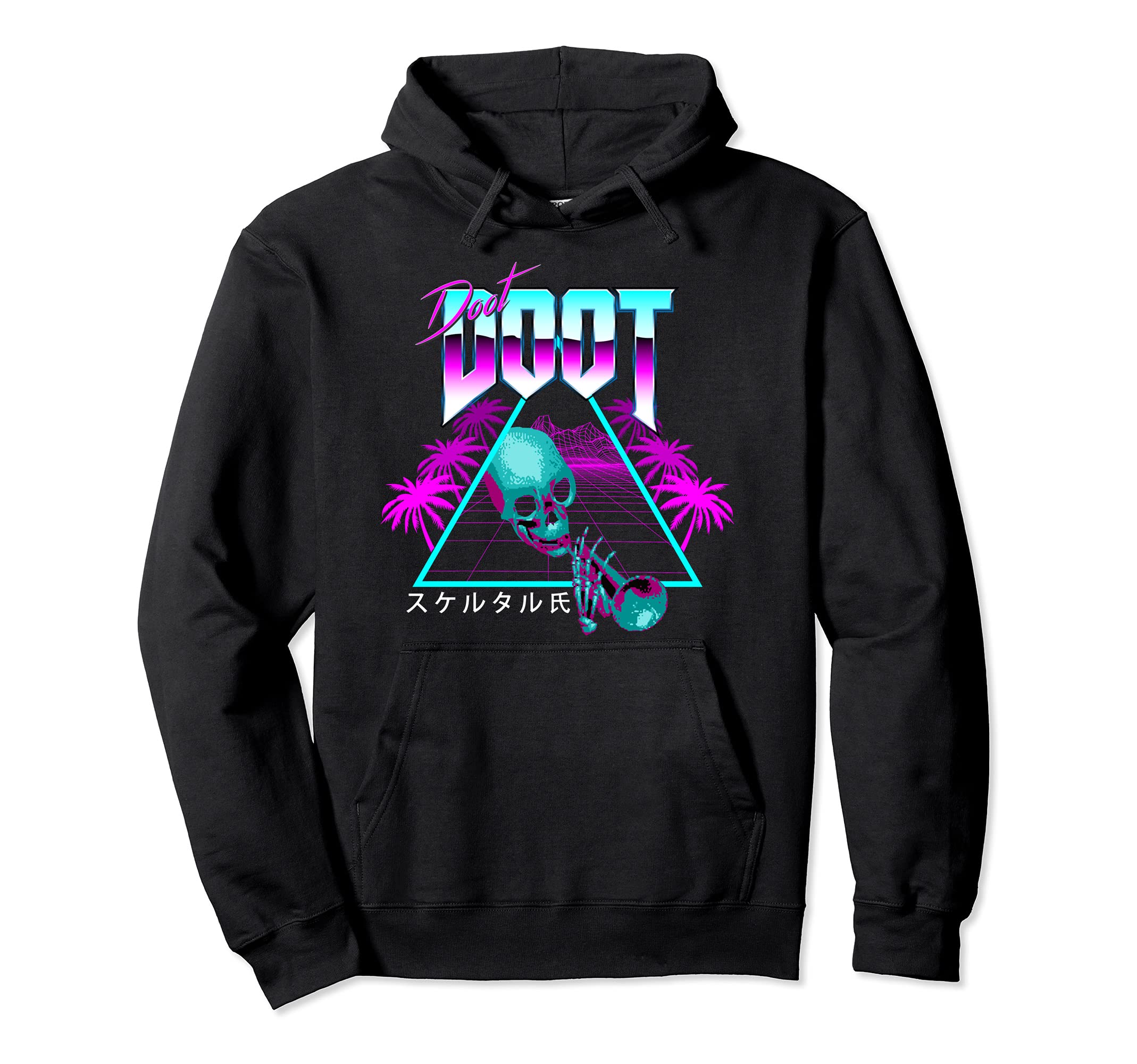 Doot Doot Mr Skeltal Aesthetic Hoodie - Minimalist Print for Adults - T-Shirt, Sweatshirt, Hoodie