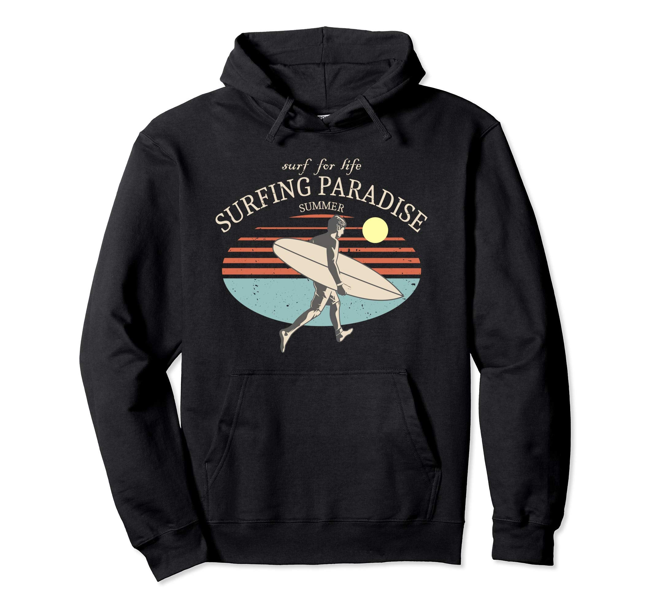 Summer Surf Surfing Paradise Hoodie - Casual Everyday Wear Unisex - T-Shirt, Sweatshirt, Hoodie